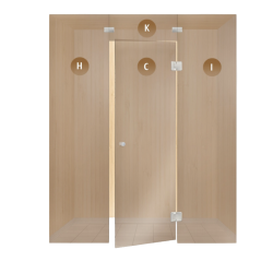 Üveg szauna vitrinek