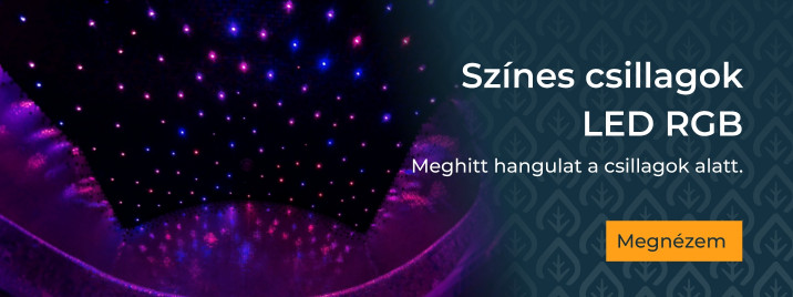 Színes csillagok LED RGB