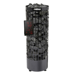 Elektromos szaunakályha - HARVIA Cilindro Black Steel PC70XE 6,8 kW