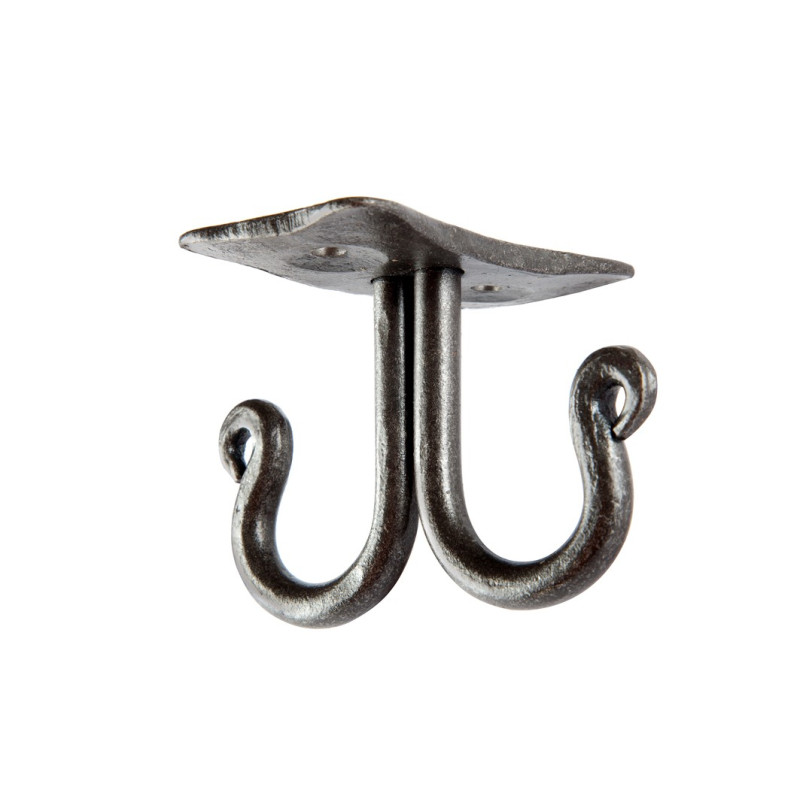 Törülközőtartó a polc alatt, két kampó