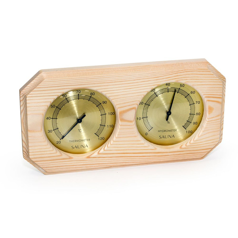 SAUFLEX termo-higrométer, vízszintes, nyolcszögletű