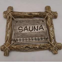 SAUNA ajtólemez ágvázzal 