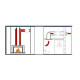 Szauna ventilátor VOK-T 150°C, 120/Ø100mm