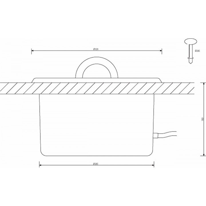 CARIITTI világítótál, átmérő 320 mm