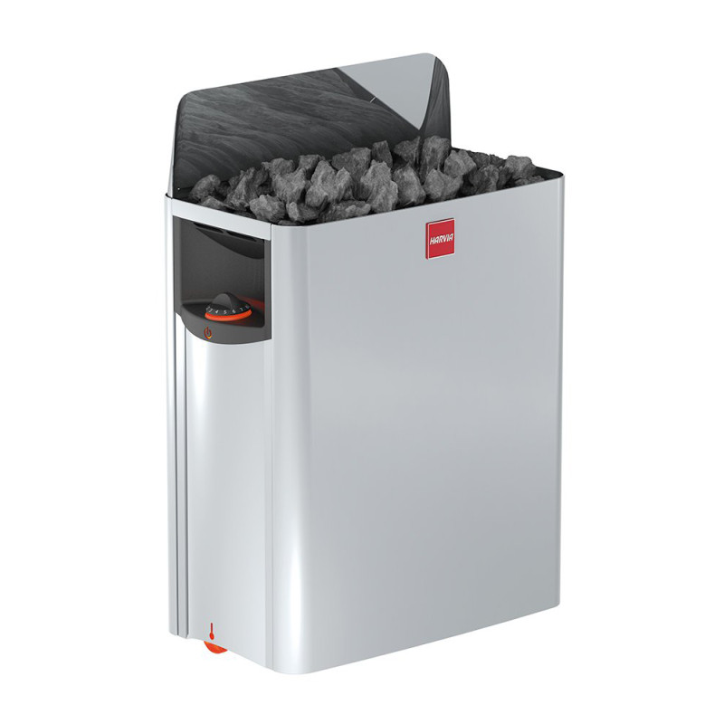 Elektromos szaunakályha - HARVIA The Wall SW45 4,5 kW vezérlőpanellel