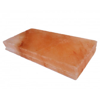 Csiszolt himalájai sótégla bevágással 200x100x25mm