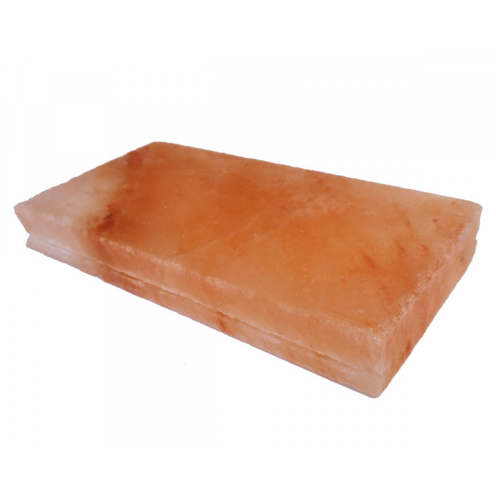 Csiszolt himalájai sótégla bevágással 200x100x25mm