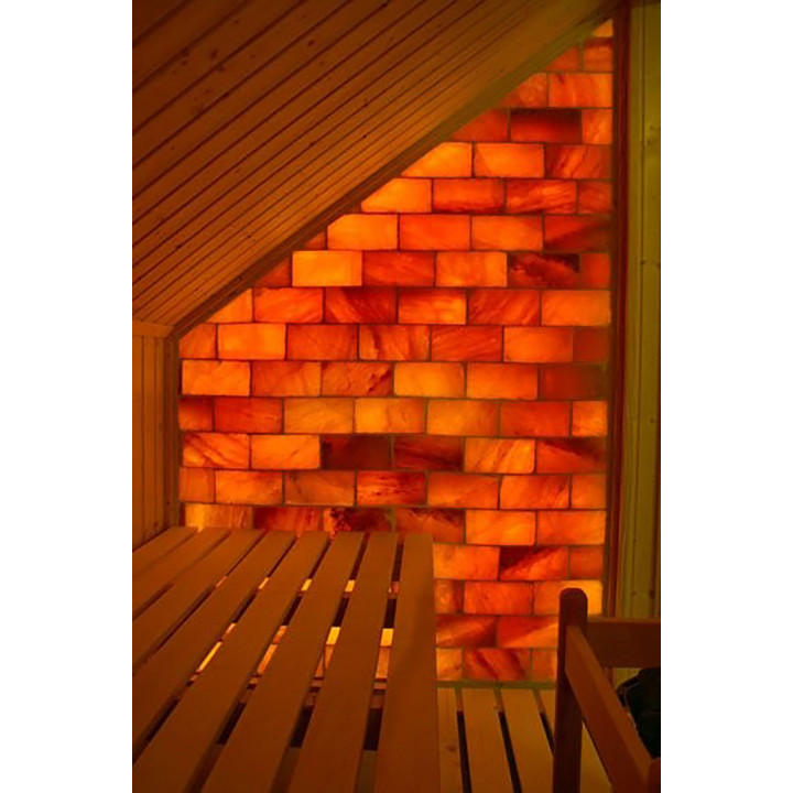 Zúzott himalájai sótégla bevágással 200x100x50mm