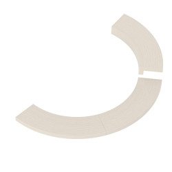 Beágyazó perem - SAWOTEC Tower fali fűtőtesthez, fa  Beágyazó perem - SAWOTEC Tower fali fűtőtesthez, fa