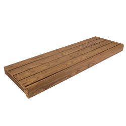 Szauna pad, Hőkezelt fenyő, 135x504x1800-2400mm  Szauna pad, Hőkezelt fenyő, 135x504x1800-2400mm