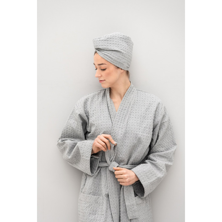 Fürdőköpeny, L / XL, Világosszürke