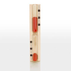 Homokóra szaunához - 15 perc, piros  Homokóra szaunához - 15 perc, piros