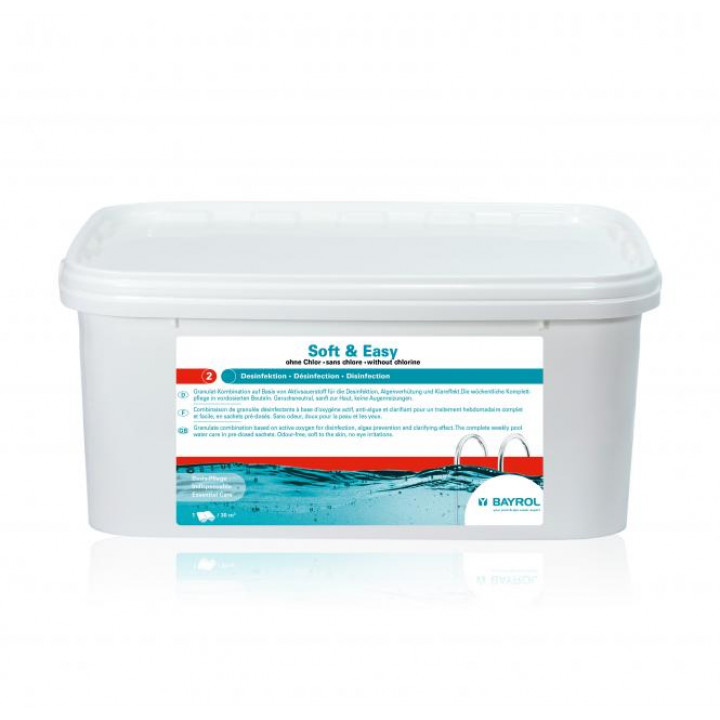 Az úszómedence karbantartó eszköze Soft &amp; Easy, klórmentes, 16,8 kg