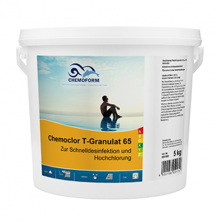 Gyorsan oldódó klórgranulátumok, 5 kg
