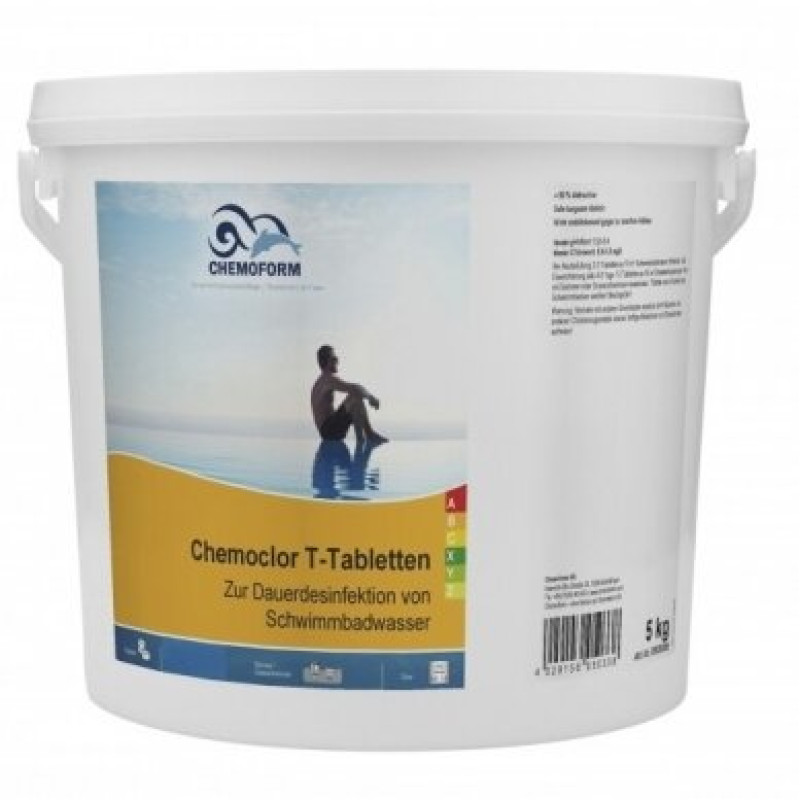 Lassan oldódó klór CHEMOCLOR T-tabletták 20 g, 5 kg
