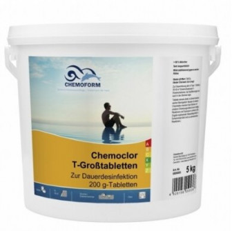 Lassan oldódó klór CHEMOCLOR T-tabletták 200 g, 5 kg
