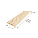 Szauna pad, nyár / éger, 400x1600-2400 mm - 3