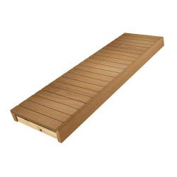 Szauna pad, termo nyár, 400x1600-2400 mm  Szauna pad, termo nyár, 400x1600-2400 mm