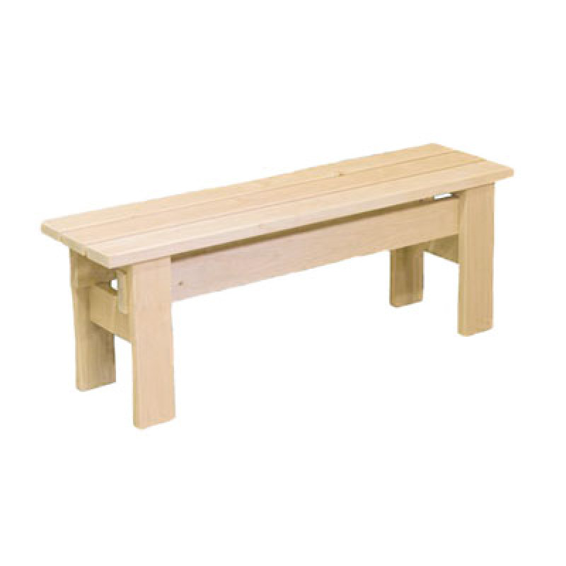 Szauna pad, nyárfa, L