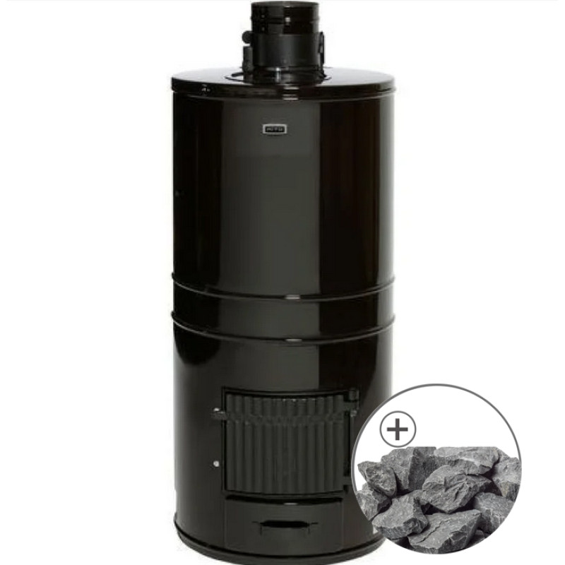 Fa tüzelésű szauna kályha - AITO AK-57 hagyományos kövekkel