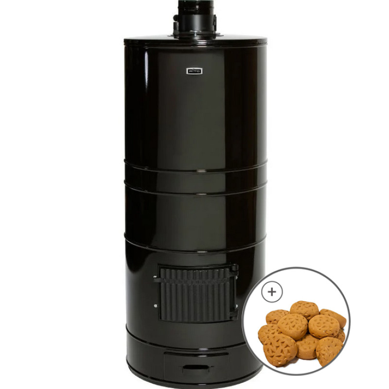 Fa tüzelésű szauna kályha - AITO AK-57, bővített, KERKES kövekkel