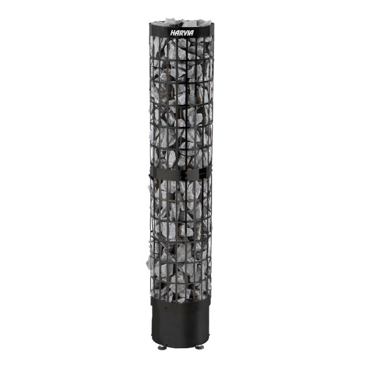 Elektromos szaunakályha - HARVIA Cilindro Black Steel PC66E 6,6 kW