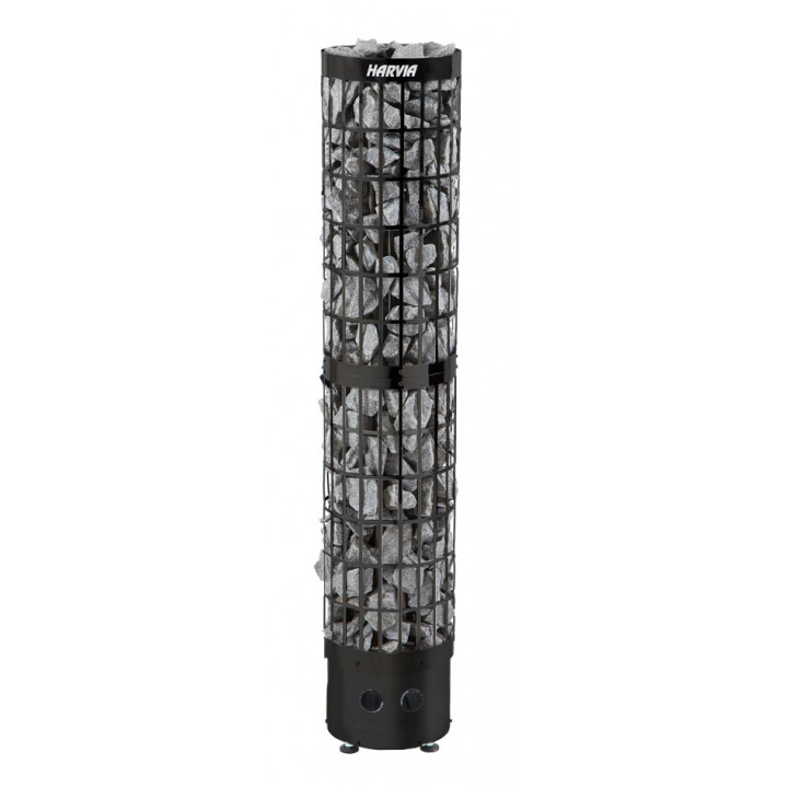 Elektromos szaunakályha - HARVIA Cilindro Black Steel PC66 6,6 kW