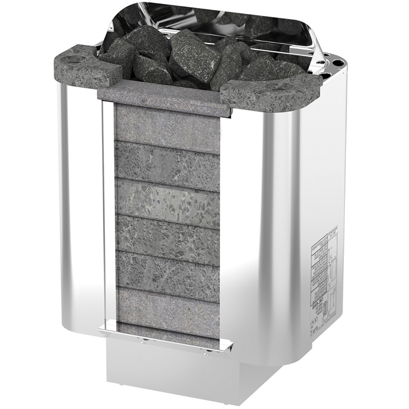 Elektromos szaunakályha – Sawotec Cumulus CML-90NS, vezérlőegység nélkül