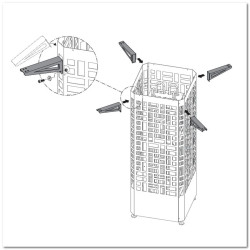 Rögzítőkonzolok az EOS Edge sütőházhoz 