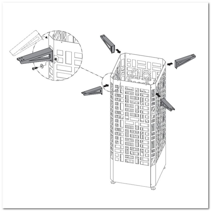Rögzítőkonzolok az EOS Edge sütőházhoz