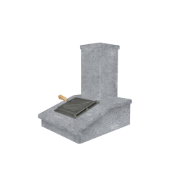 Kőkémény, Szappankő, 540 mm 