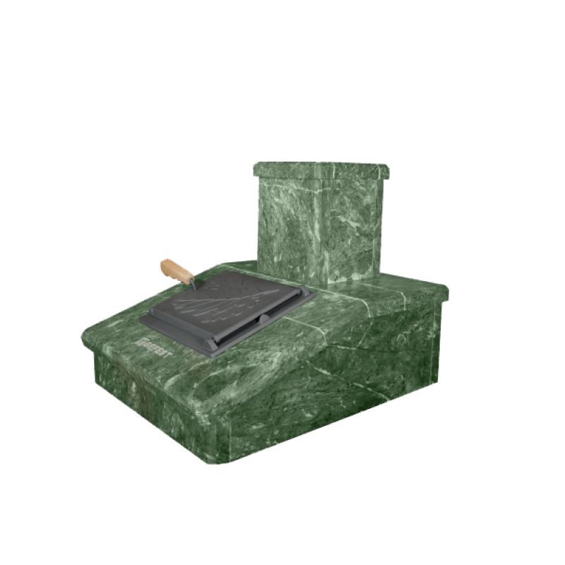 Kőkémény kivitel, szerpentin, 290 mm