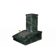 Kőkémény kivitel, sötét Serpentine, 540 mm