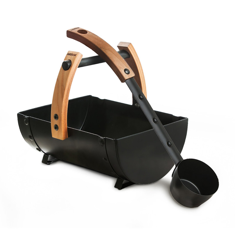 HARVIA Legend vödör és merőkanál készlet MORE STEAM, PREMIUM 8 L