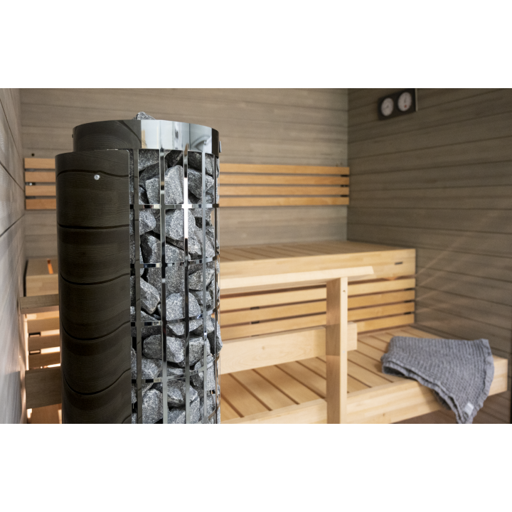 Elektromos szaunakályha - HARVIA Cilindro Black Steel PC66 6,6 kW