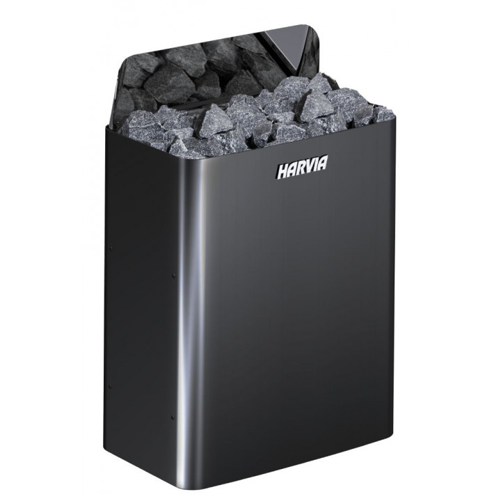 Elektromos szaunakályha - HARVIA The Wall Black Steel SW45E 4,5 kW