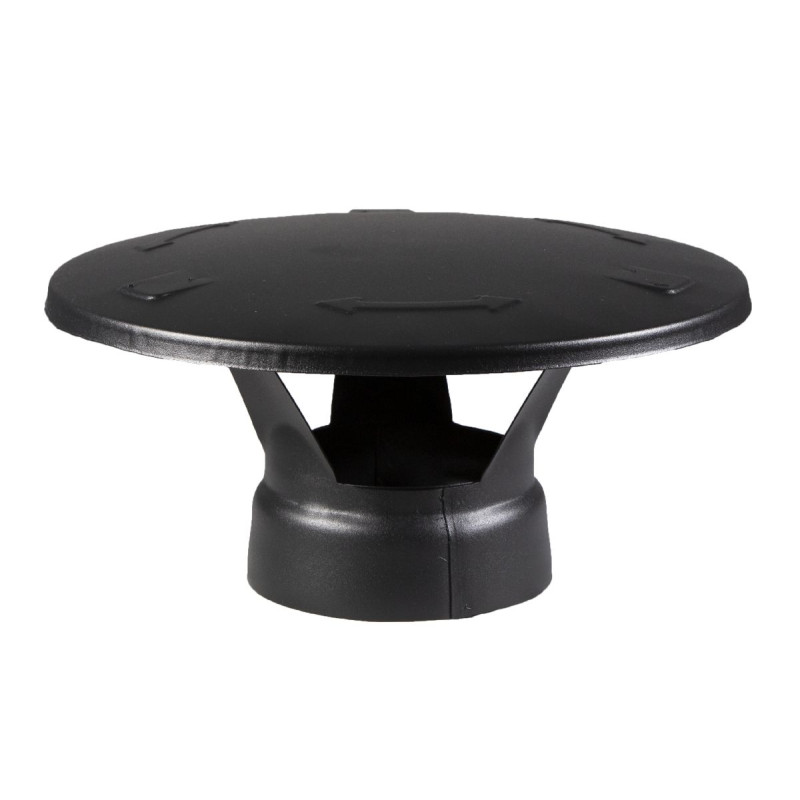 Alkatrész fűtőtestekhez acél kémény HARVIA - Esősapka, fekete