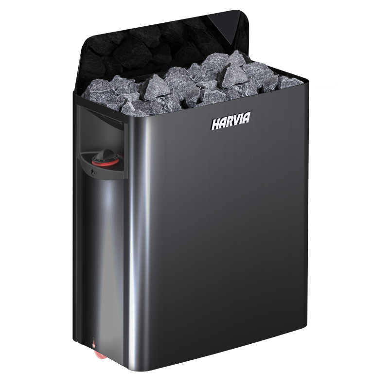 Elektromos szaunakályha - HARVIA The Wall Black Steel SW80 8 kW