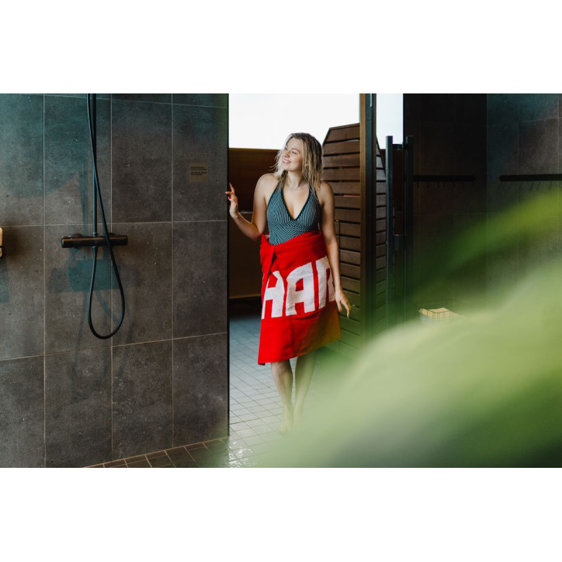 Szaunalepedő HARVIA, 70 x 140cm, piros