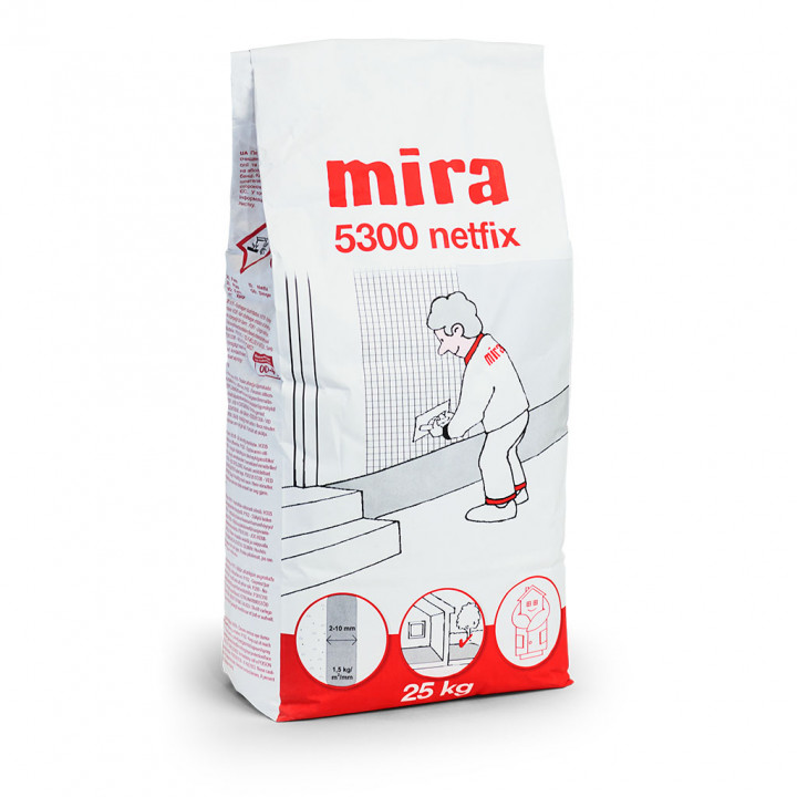 Erősített ragasztó-erősítő vakolat MIRA 5300 Netfix