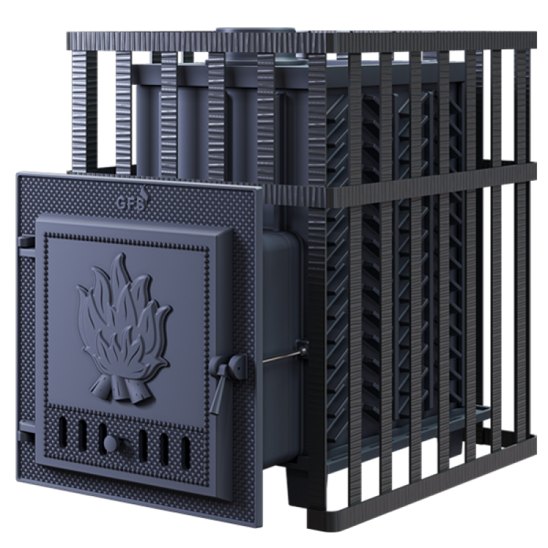 Fatüzelésű szaunakályha GEFEST - GFS ZK 30 rácsos kivitelben