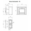 Fatüzelésű szaunakályha - NOVA HORIZONTAL 18 - 6