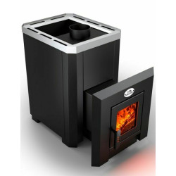 Fatüzelésű szauna kályha - NOVA KLASSIK 26 üvegajtóval 