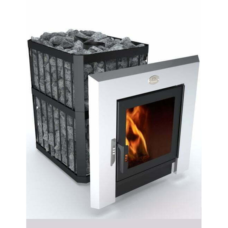 Fatüzelésű szauna kályha - NOVA PANORAMA 18 hálózattal