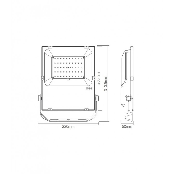 SAUFLEX RGB LED FLOODLIGHT, VEZÉRLŐEGYSÉGVEL