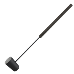 Fekete szauna kanál, hosszú nyél  Fekete szauna kanál, hosszú nyél