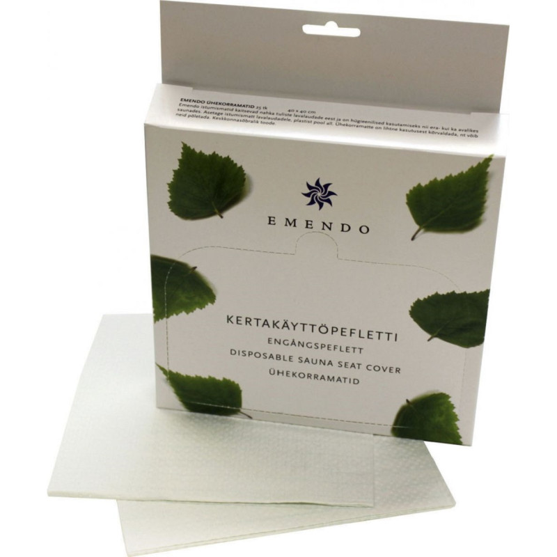 Egyszer használatos szauna ülőpárna EMENDO, 25 db