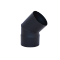 HARVIA könyök 45°, fekete - 0