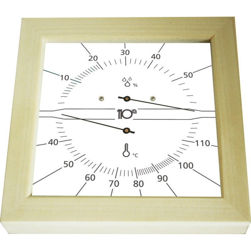 Sentiotec Thermo-Higrometer négyzet, fehér