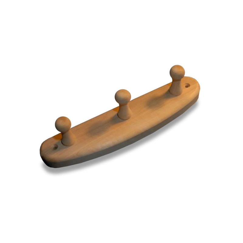 Égerfa akasztó 3 kampóval